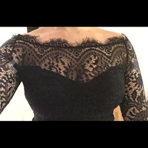 Off Shoulder Floral Lace Maxi Dress